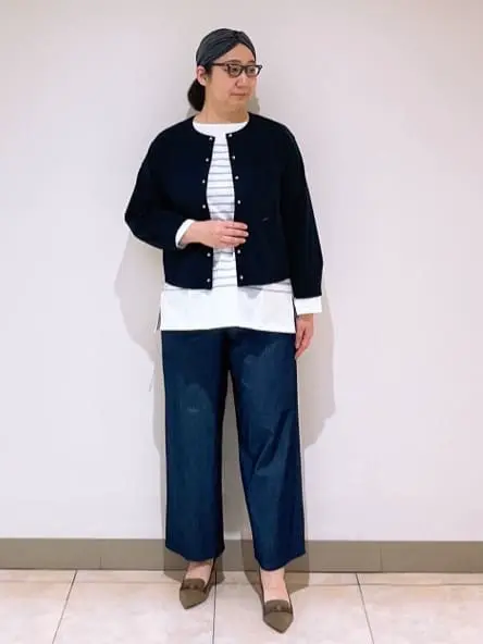 J.PRESS LADIES L スタッフ コーディネート画像