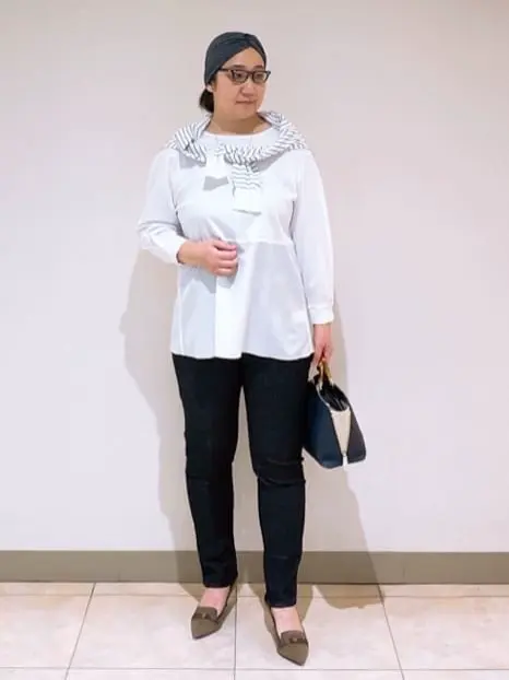 J.PRESS LADIES L スタッフ コーディネート画像