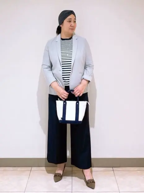 J.PRESS LADIES L スタッフ コーディネート画像