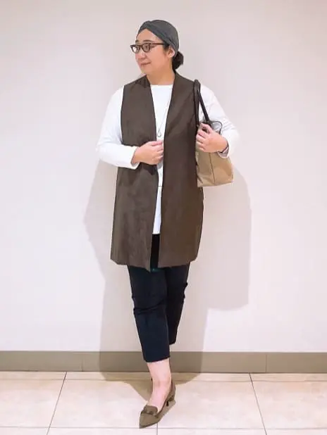 J.PRESS LADIES L スタッフ コーディネート画像