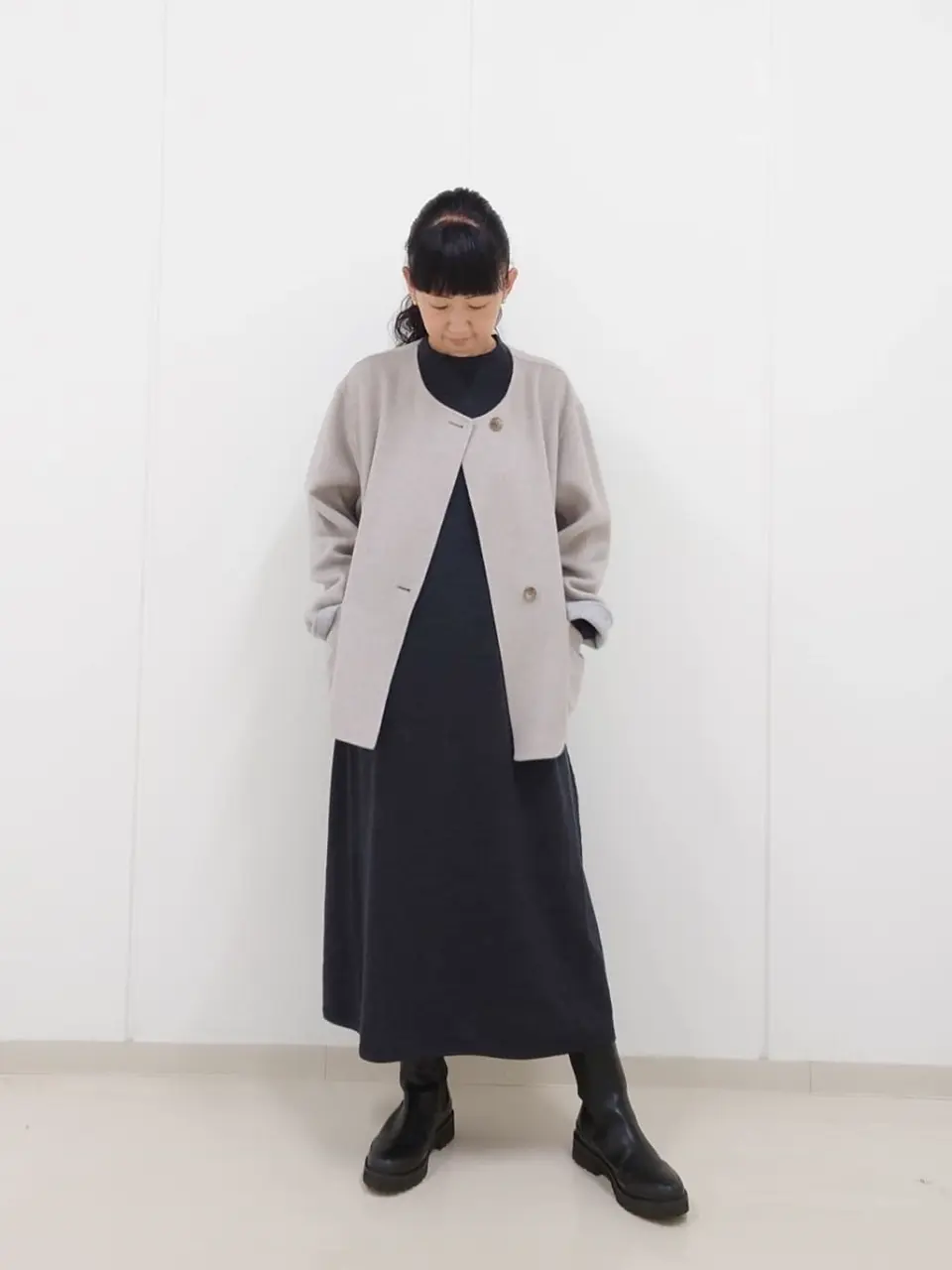 J.PRESS LADIES L スタッフ コーディネート画像