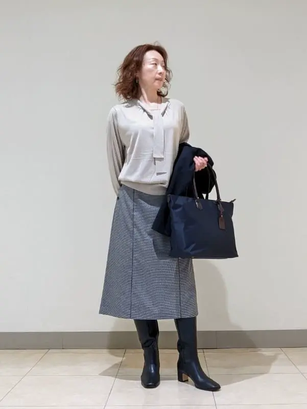 J.PRESS LADIES L スタッフ コーディネート画像