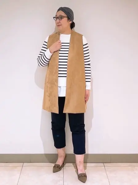 J.PRESS LADIES L スタッフ コーディネート画像