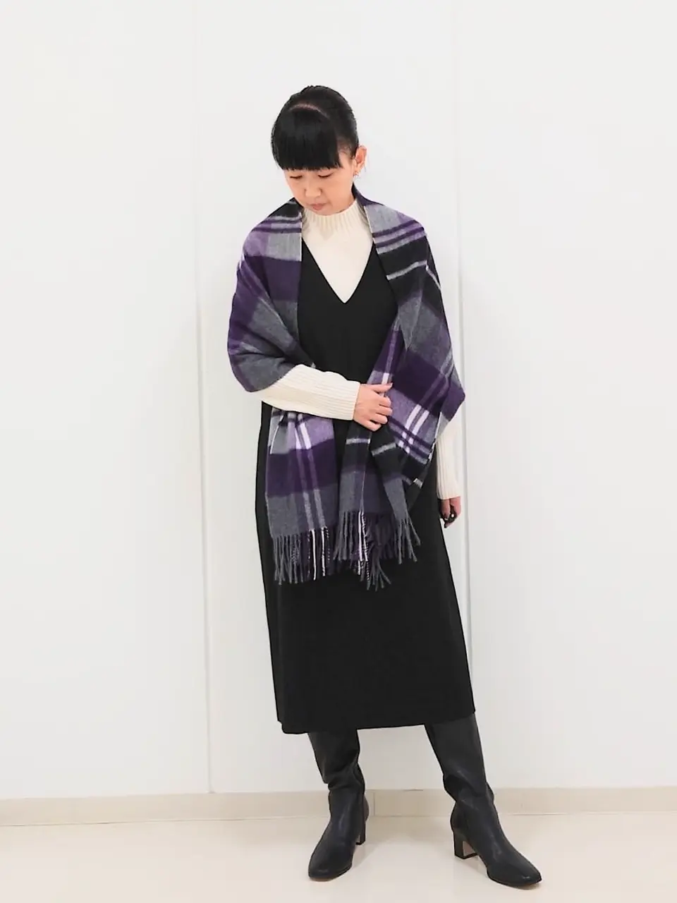 J.PRESS LADIES L スタッフ コーディネート画像