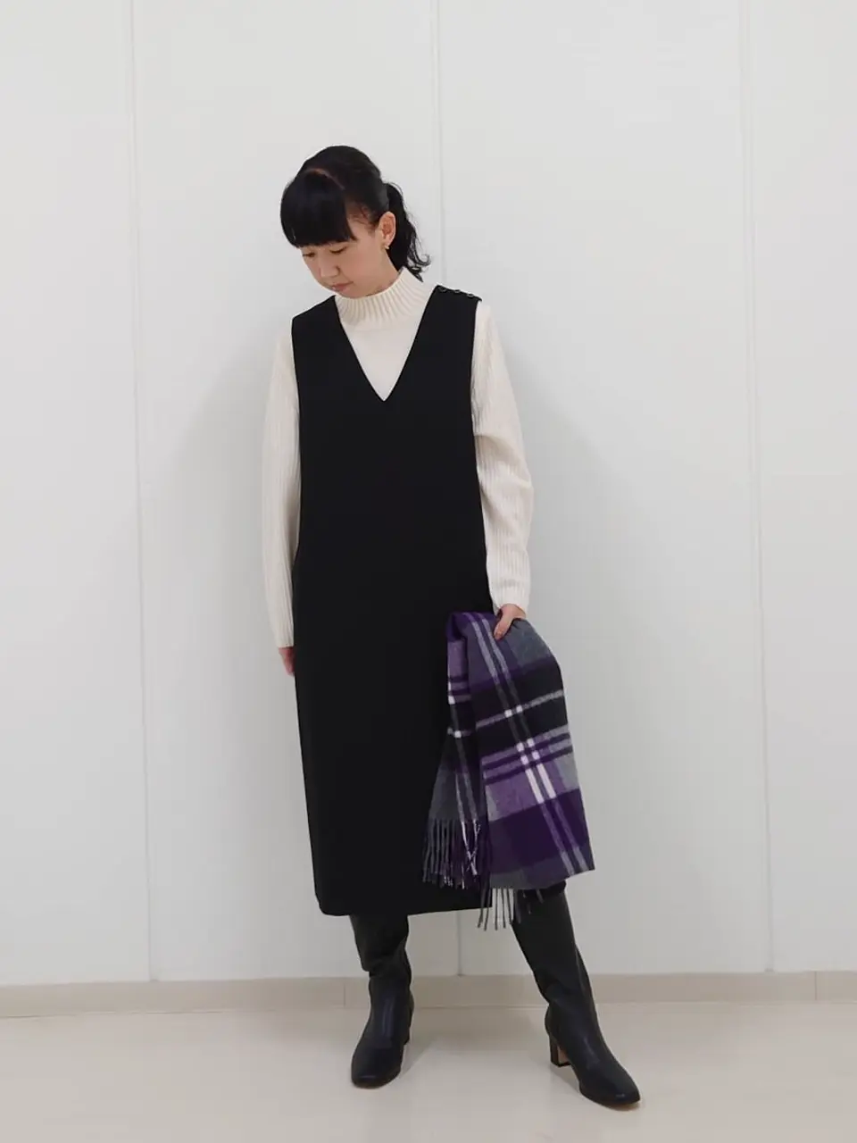 J.PRESS LADIES L スタッフ コーディネート画像