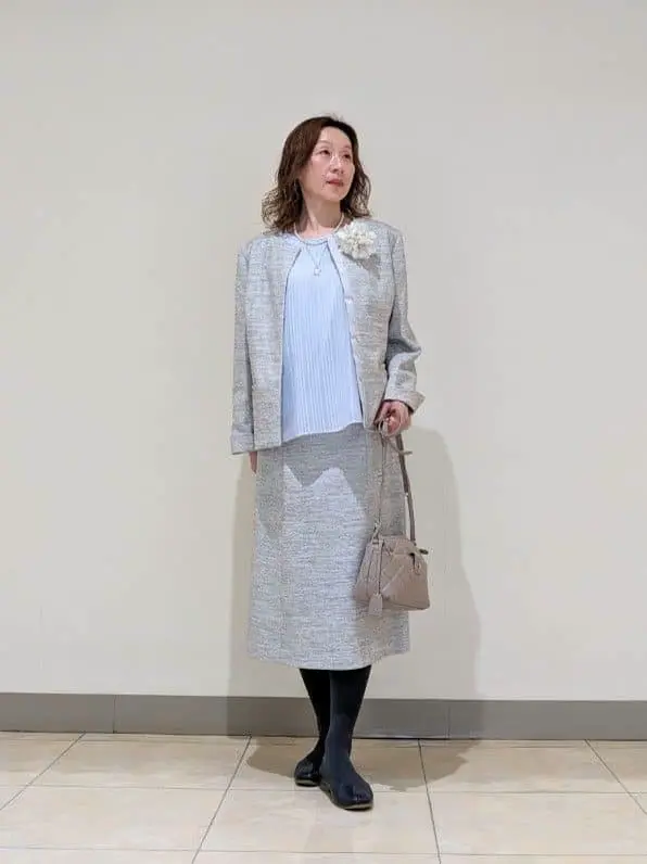 J.PRESS LADIES L スタッフ コーディネート画像