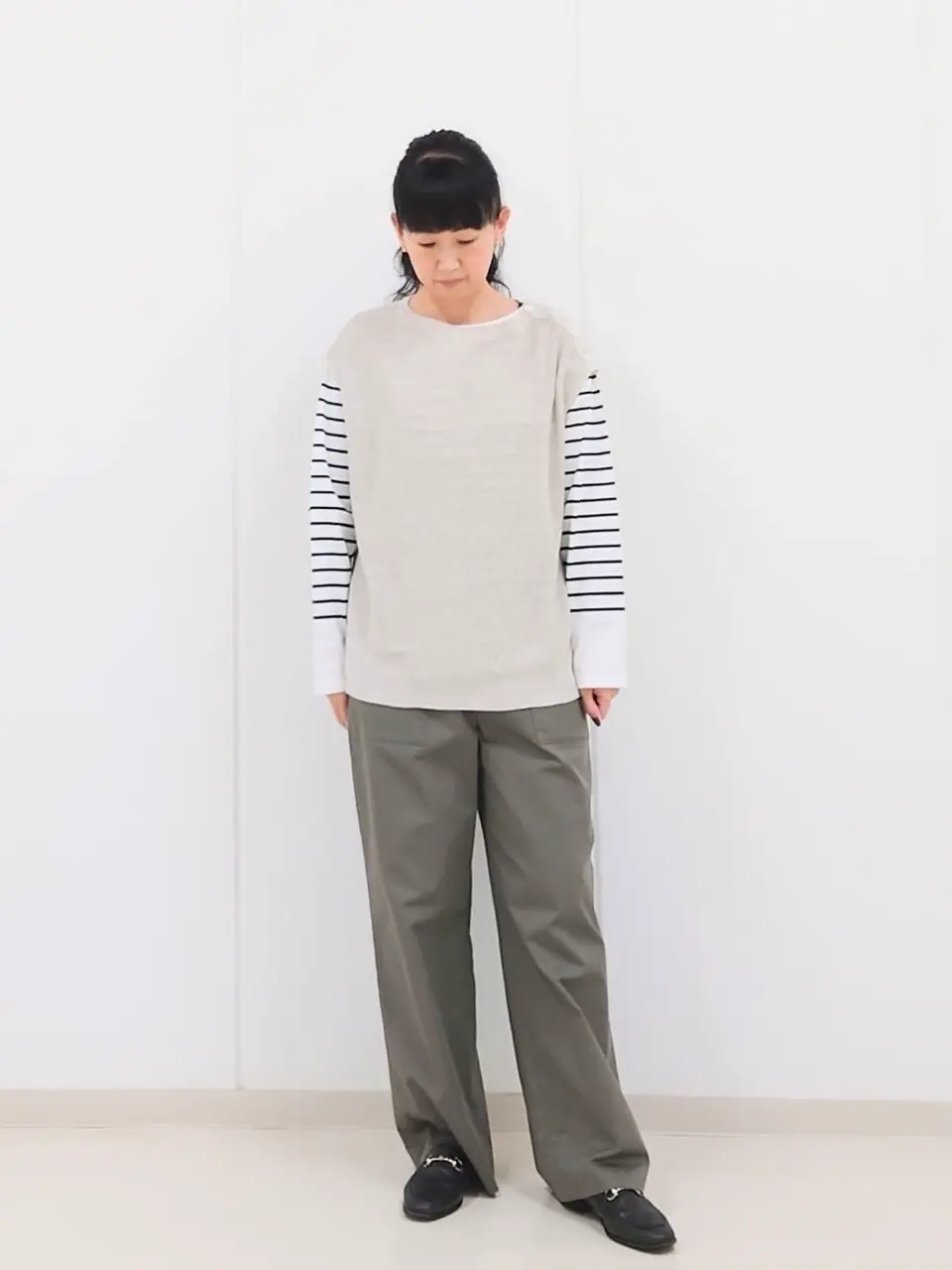 J.PRESS LADIES L スタッフ コーディネート画像