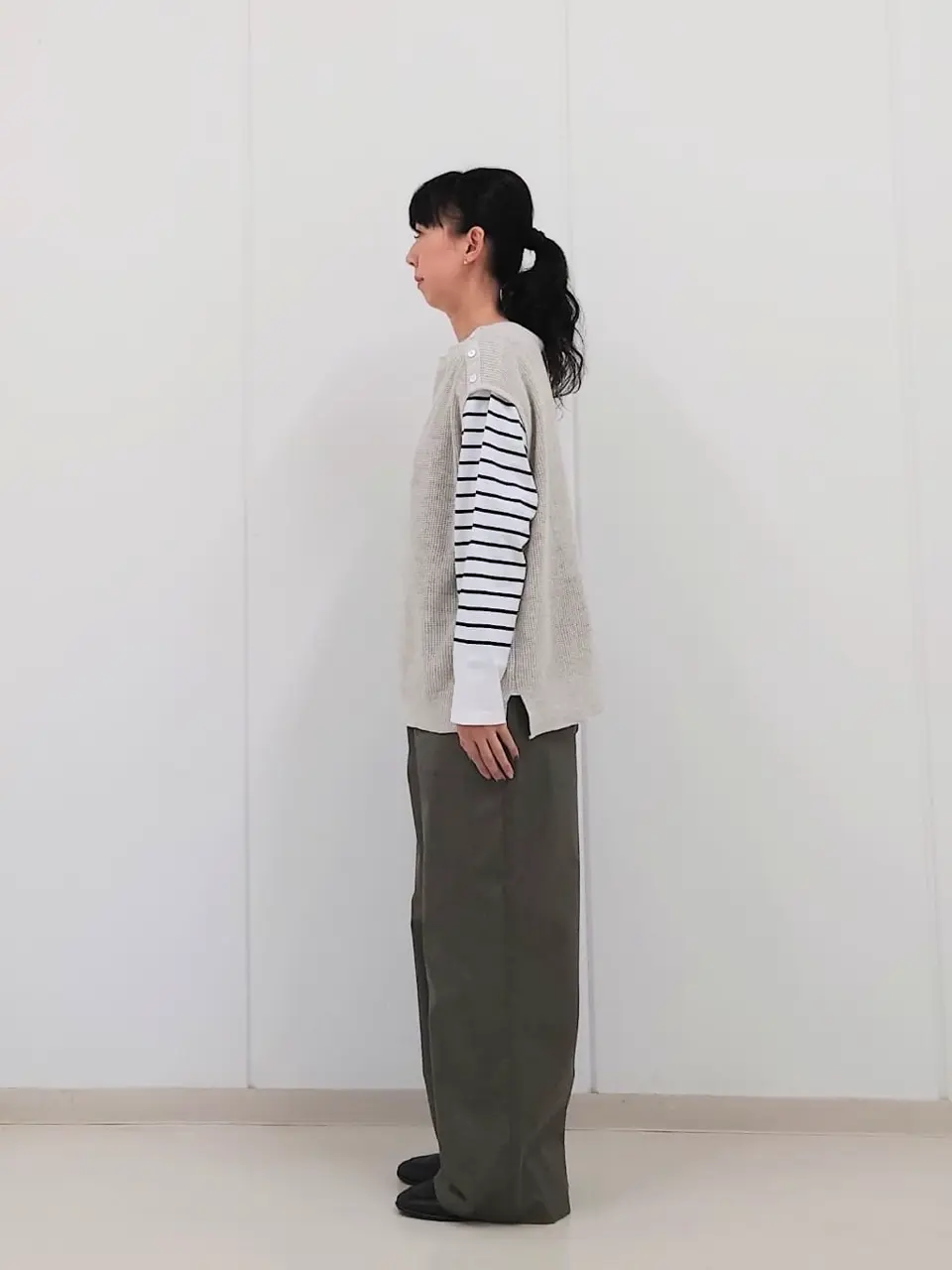 J.PRESS LADIES L スタッフ コーディネート画像