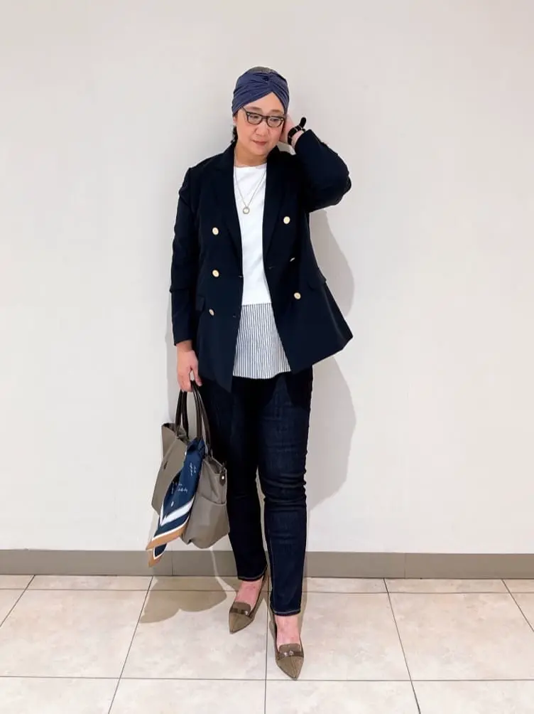 J.PRESS LADIES L スタッフ コーディネート画像