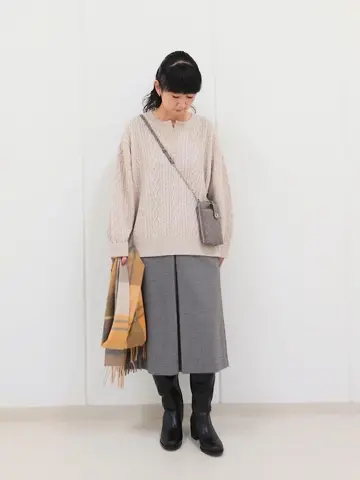 J.PRESS LADIES L スタッフ コーディネート画像