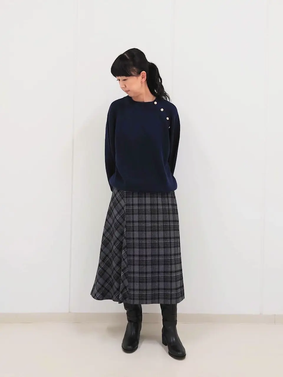 J.PRESS LADIES L スタッフ コーディネート画像