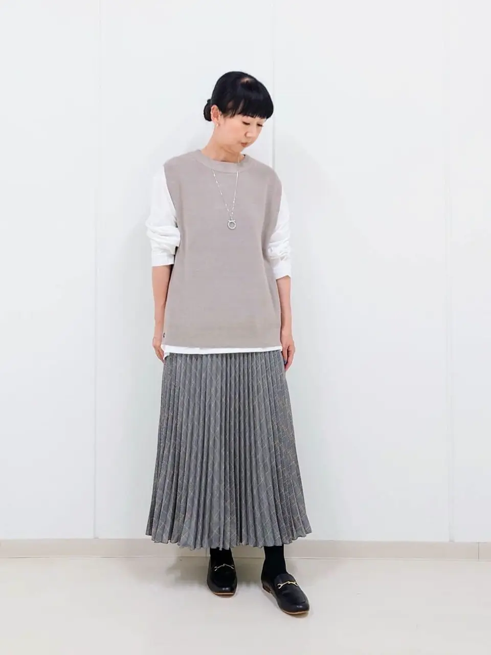 J.PRESS LADIES L スタッフ コーディネート画像