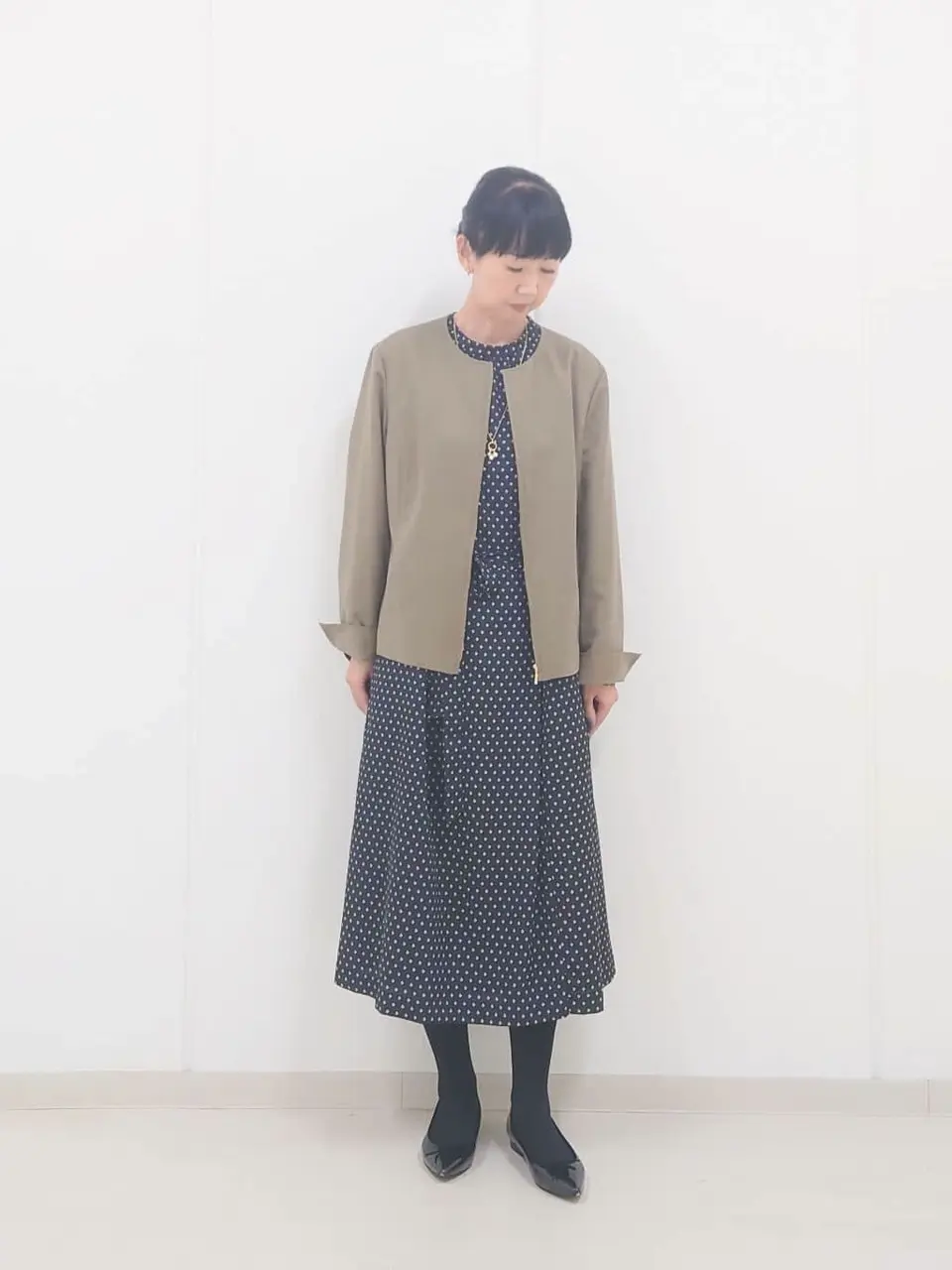 J.PRESS LADIES L スタッフ コーディネート画像