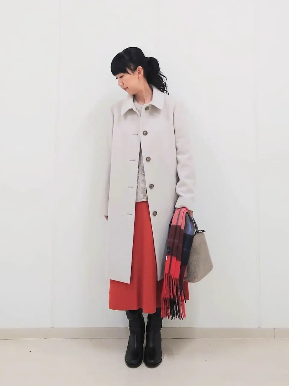 J.PRESS LADIES L スタッフ コーディネート画像