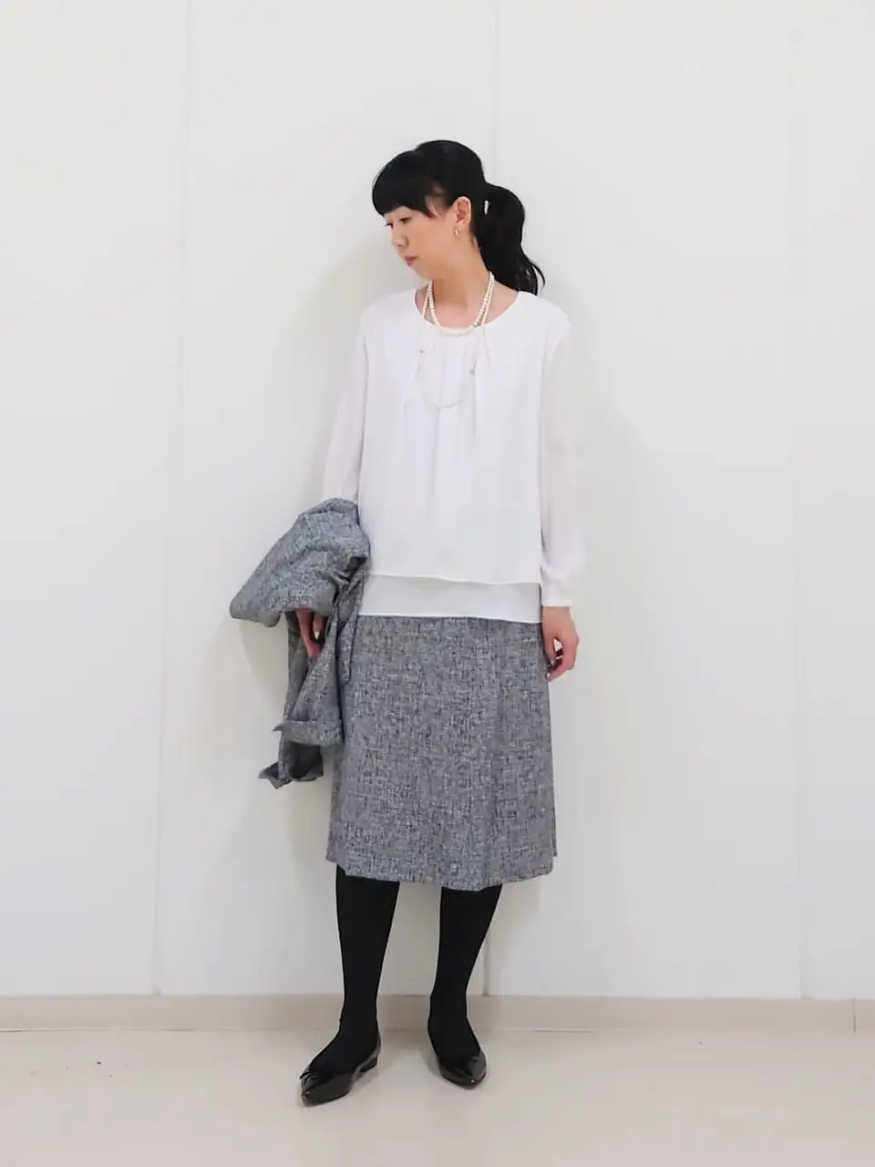 J.PRESS LADIES L スタッフ コーディネート画像