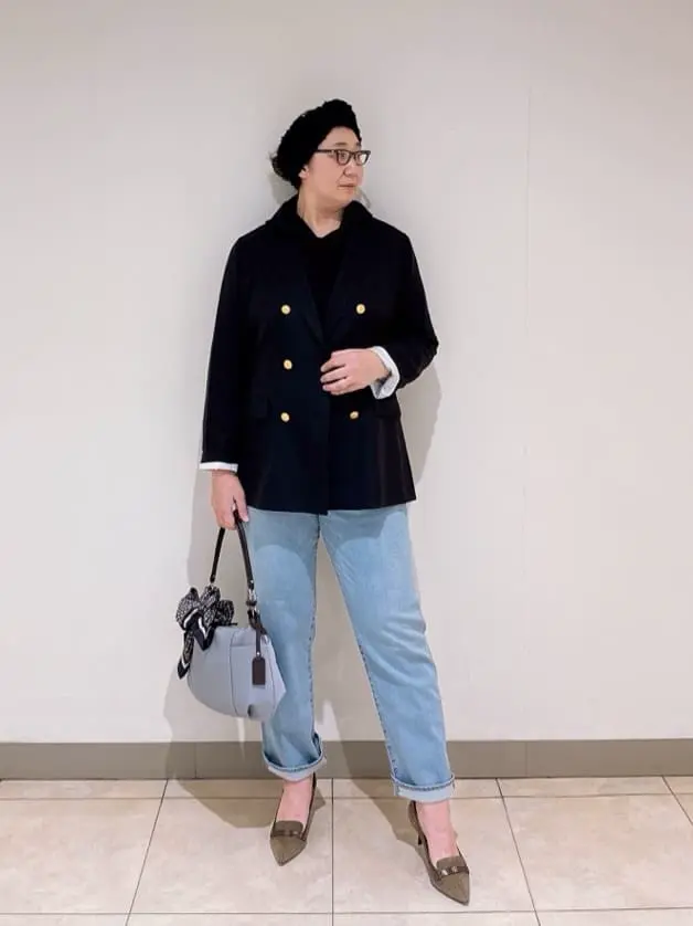 J.PRESS LADIES L スタッフ コーディネート画像