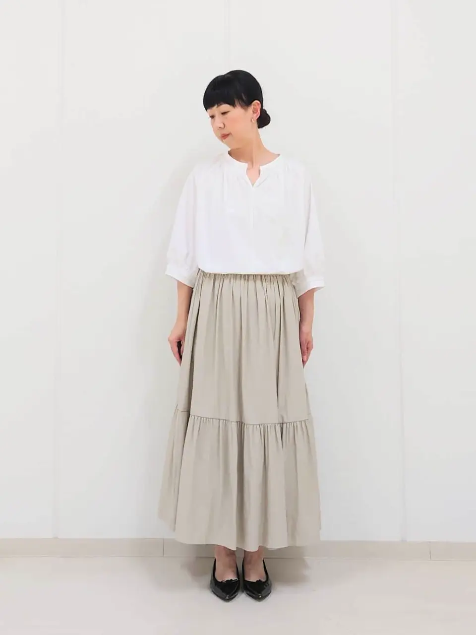 J.PRESS LADIES L スタッフ コーディネート画像