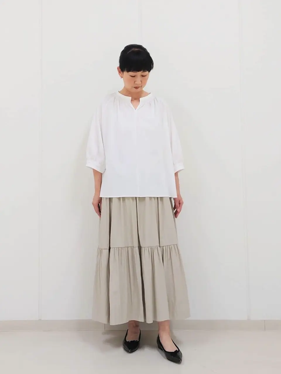 J.PRESS LADIES L スタッフ コーディネート画像