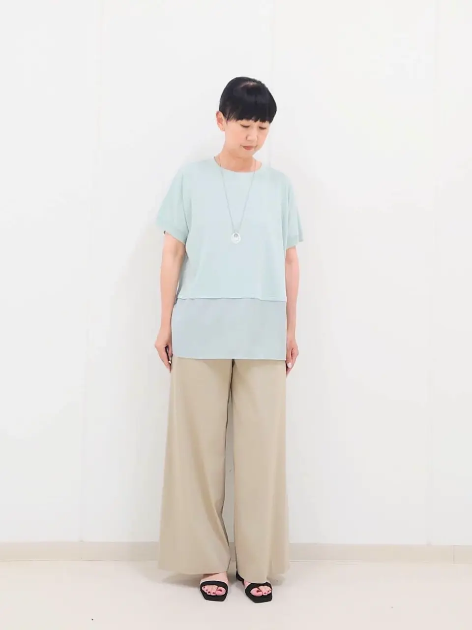 J.PRESS LADIES L スタッフ コーディネート画像