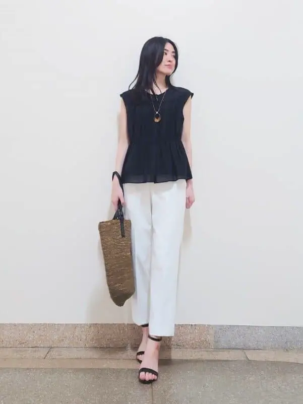  最上 コーディネート画像