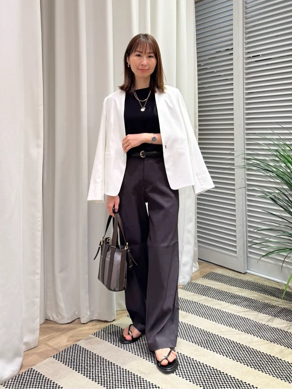 ONWARD CROSSET SELECT KURIYAMA コーディネート画像