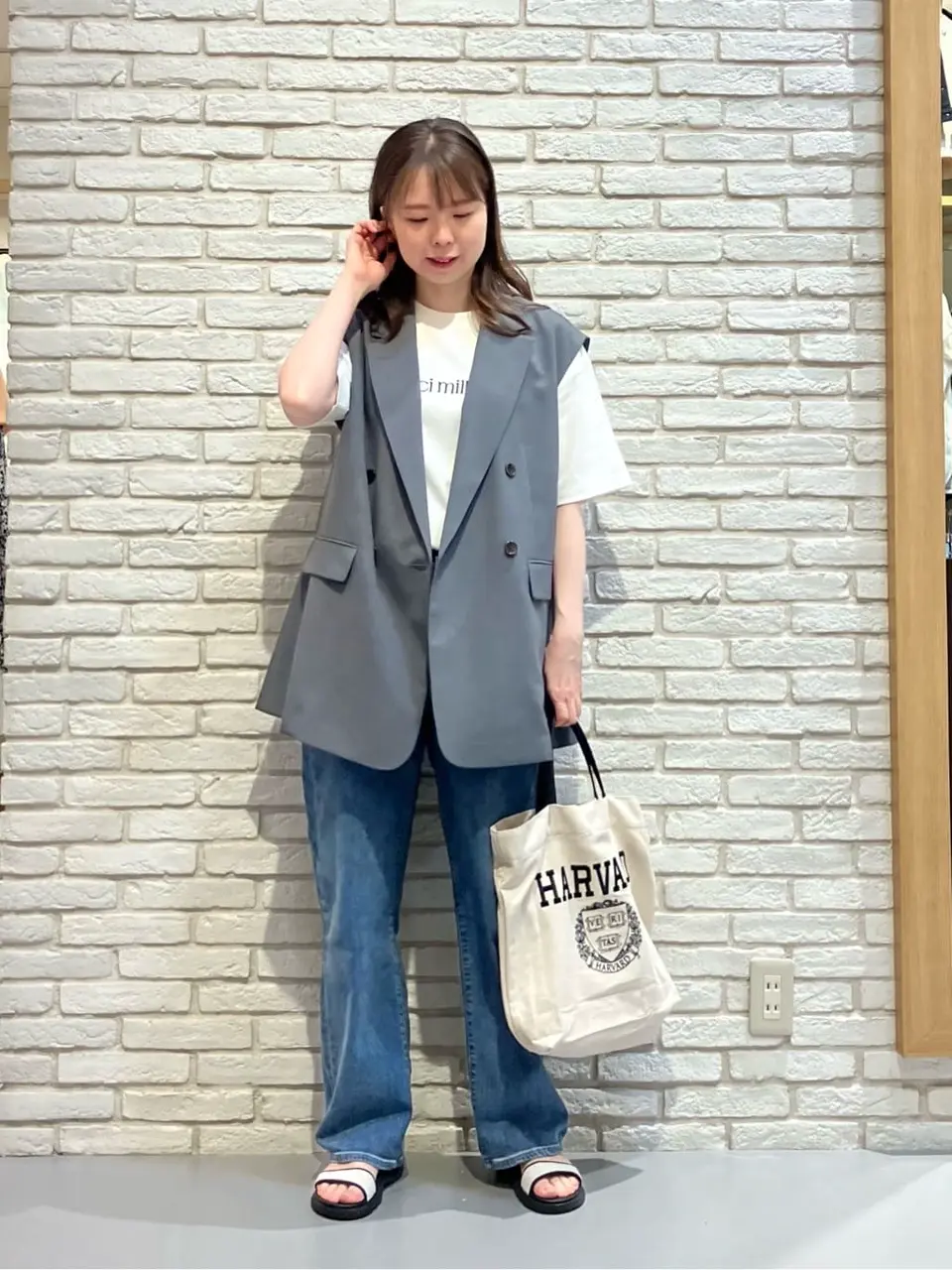  檀 コーディネート画像