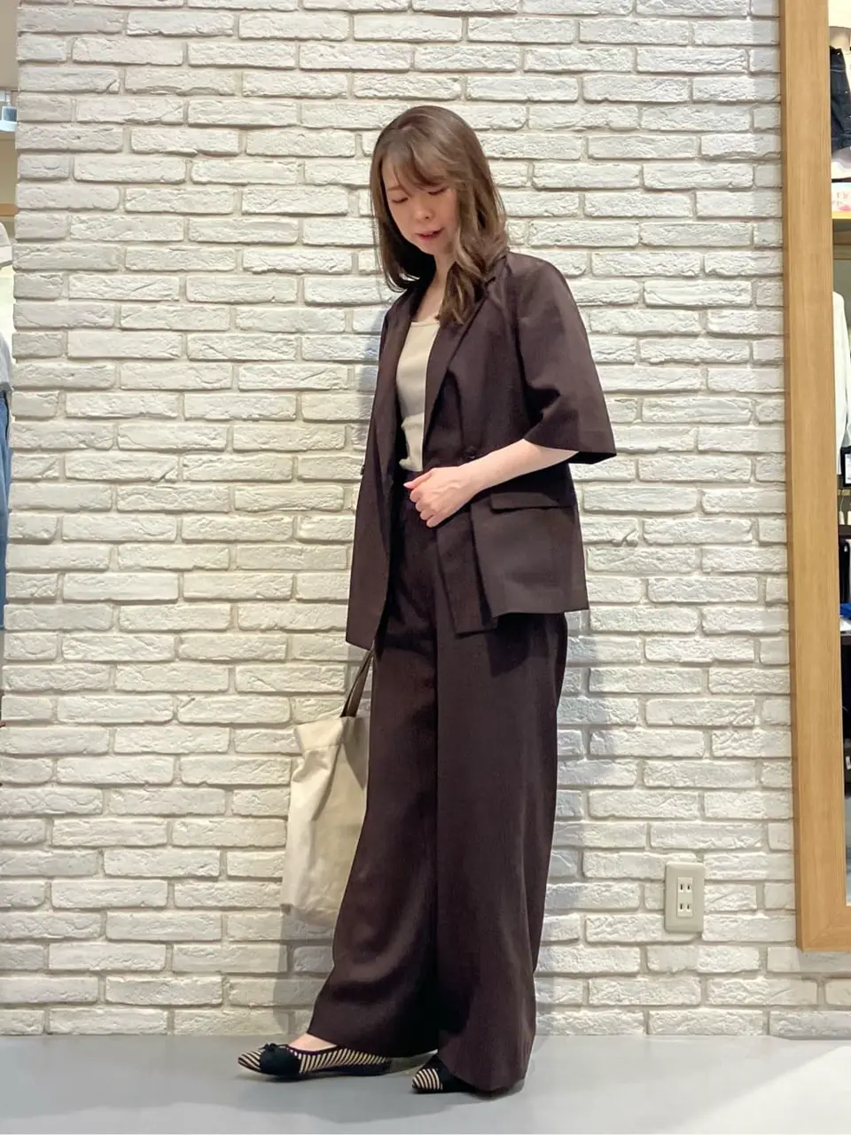 ONWARD CROSSET SELECT 檀 コーディネート画像