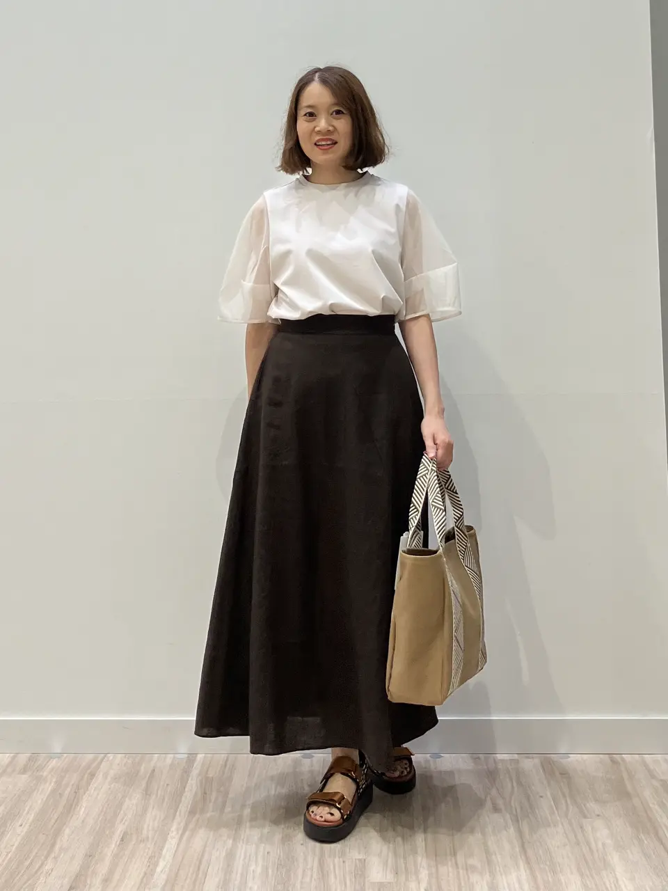 ONWARD CROSSET SELECT 林 コーディネート画像