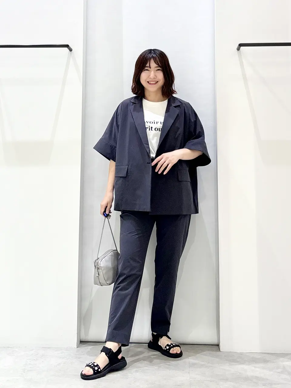 UNIFILO☆XL 未使用今季新作ネイビー ダブルフェイス ジャケット UNIFILO☆XL 未使用今季新作ネイビー ダブルフェイス ジャケット