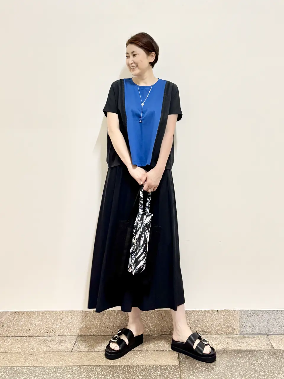 ICB×CLASSYボーダーセットアップ　スカートはリバーシブル 公式】ICB | ファッション通販サイト[オンワード・クローゼット]