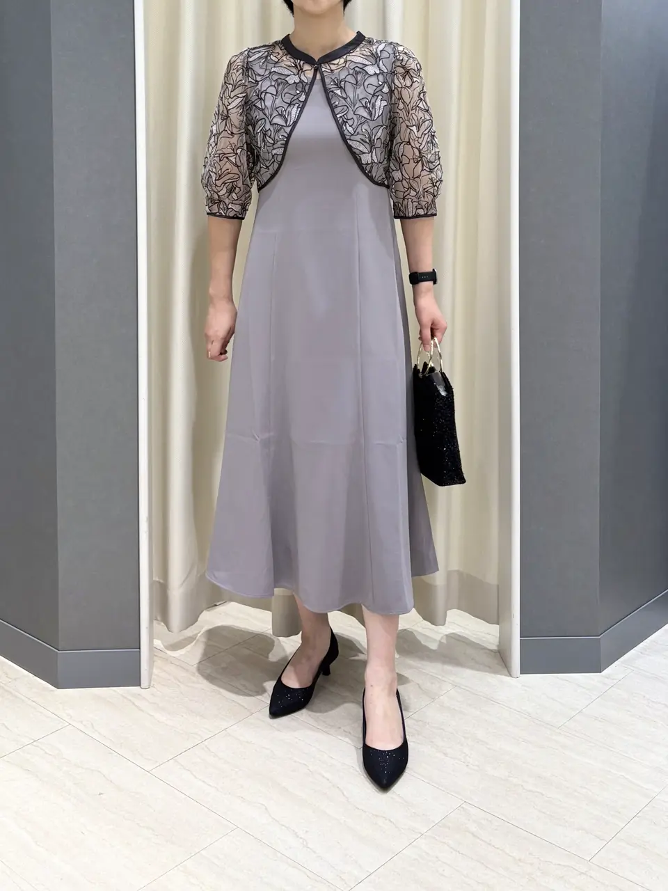 ウィルセレクション　コーデセット　3点セット　おまけ1点　サロペット　トップス チュールフリルベスト×リネンタッチ オールインワン