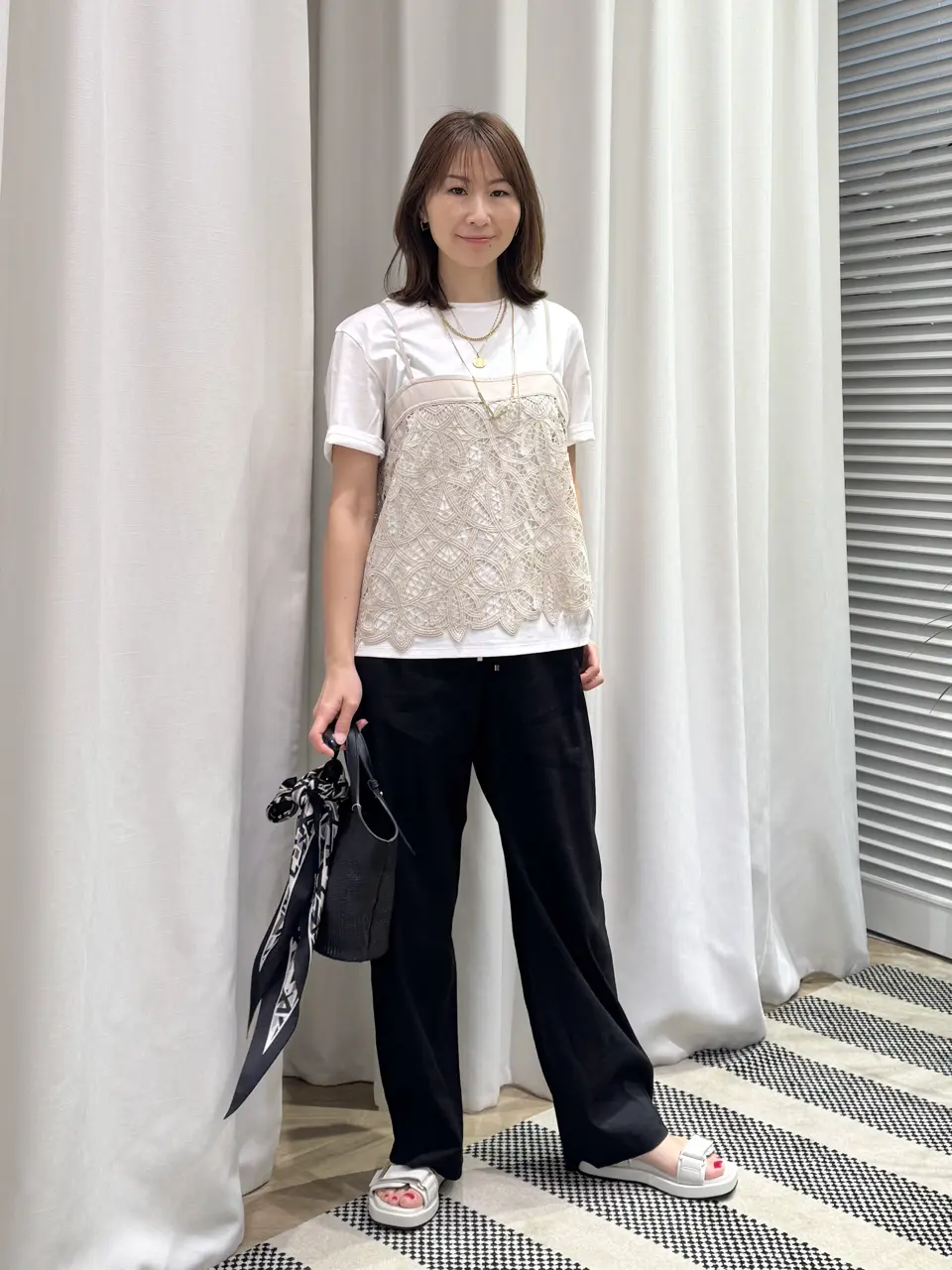 ONWARD CROSSET SELECT KURIYAMA コーディネート画像