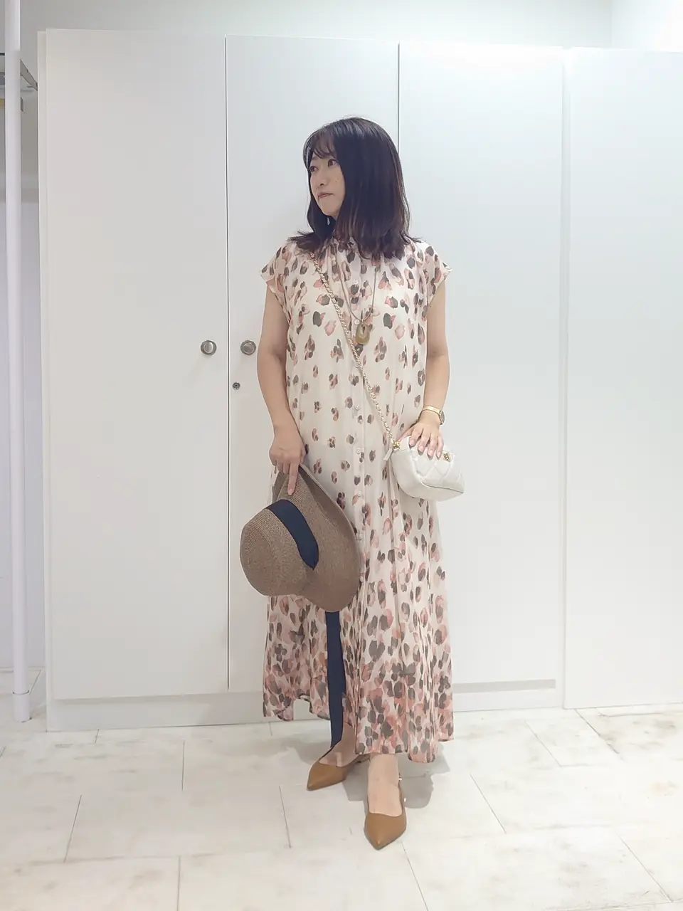 プルシア　自由区　ブルー 半袖 トップス スリット入り サイドラッフルアシンメトリートップス｜WOMEN｜250HSF80-291E