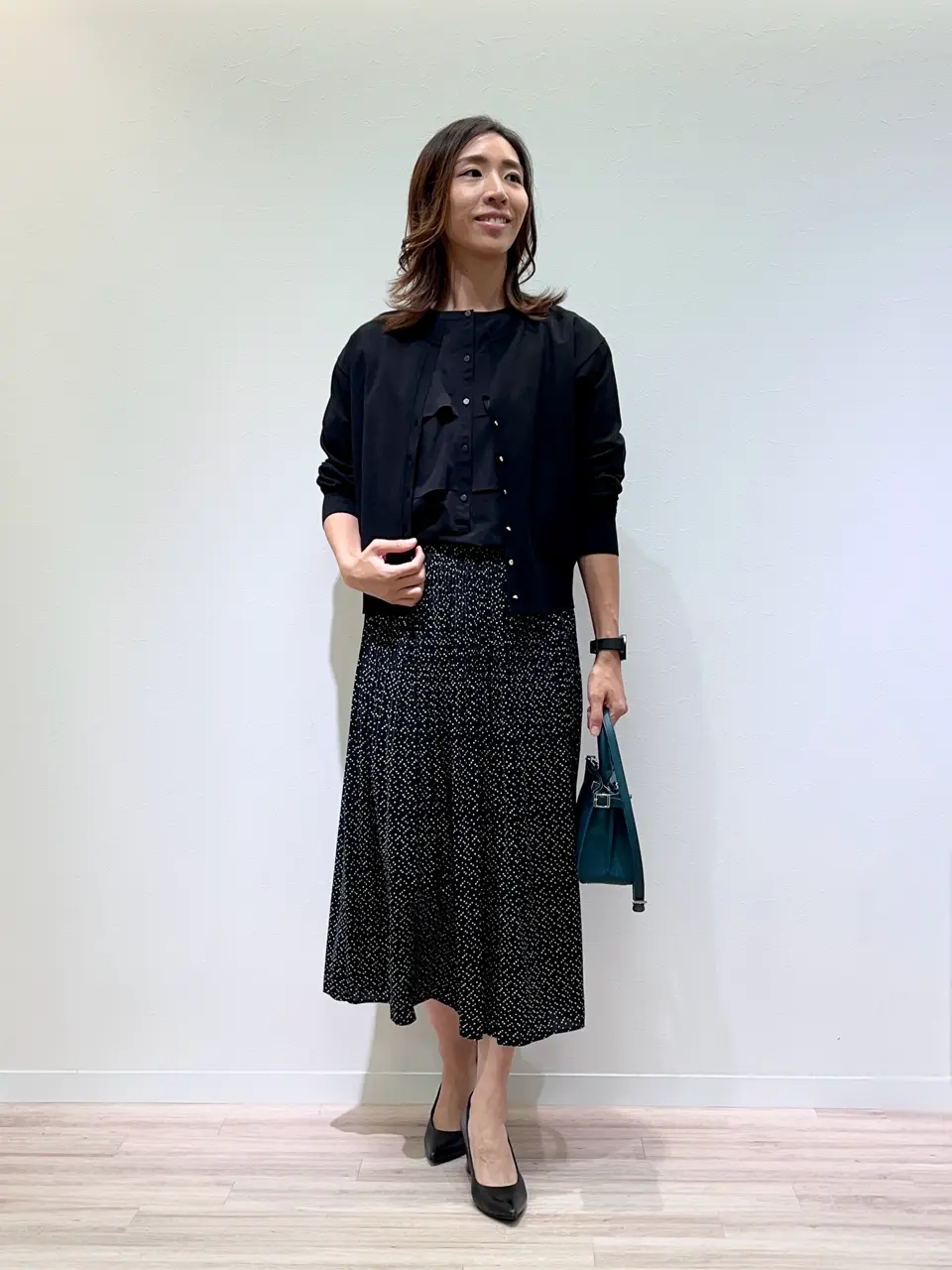 2点セット　自由区　レディース　パンツスーツ　大きいサイズ　黒　オンワード セットアップ対応】NOIE15平二重 パンツ / 自由区 FORMAL