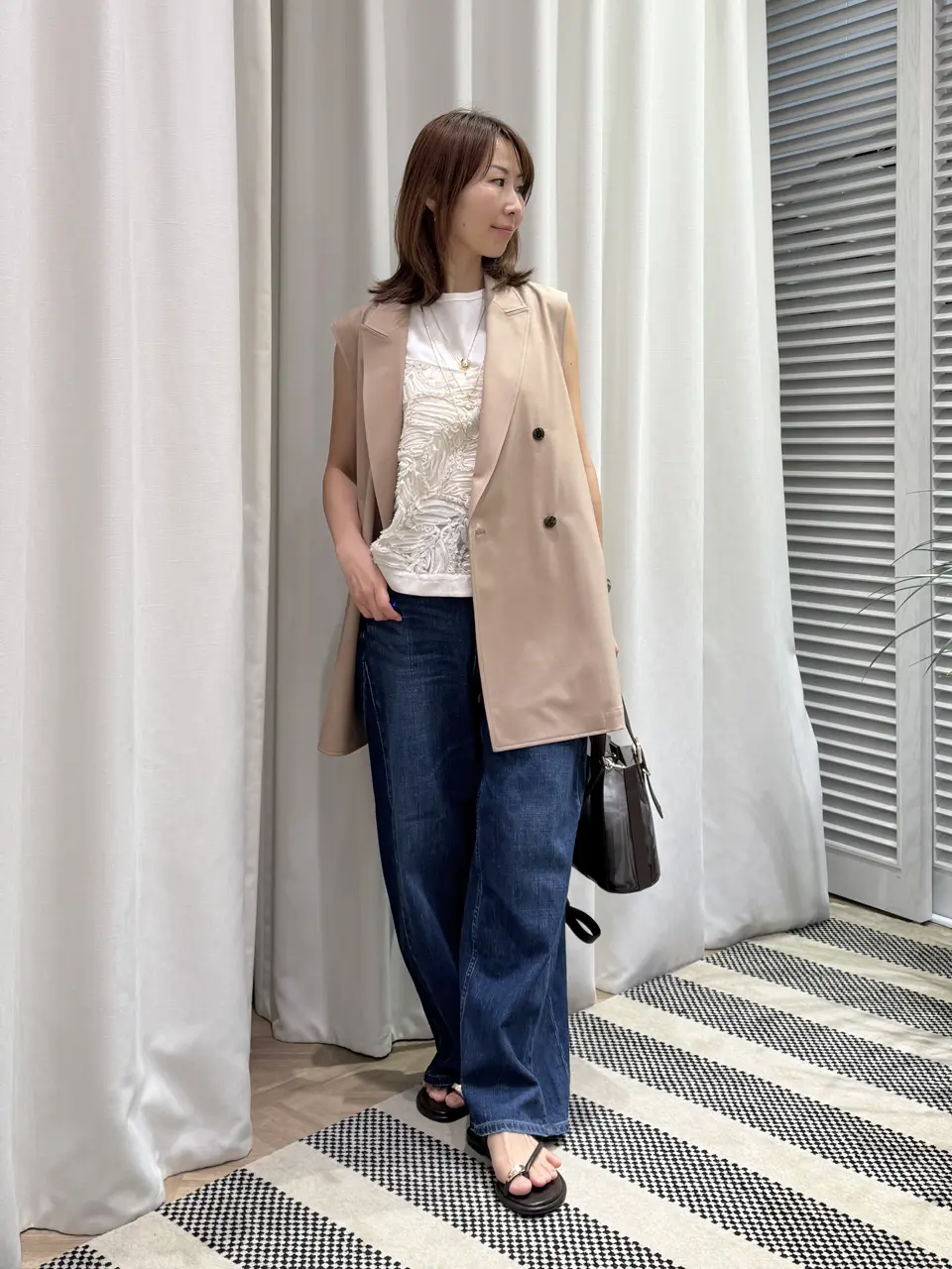 ONWARD CROSSET SELECT KURIYAMA コーディネート画像