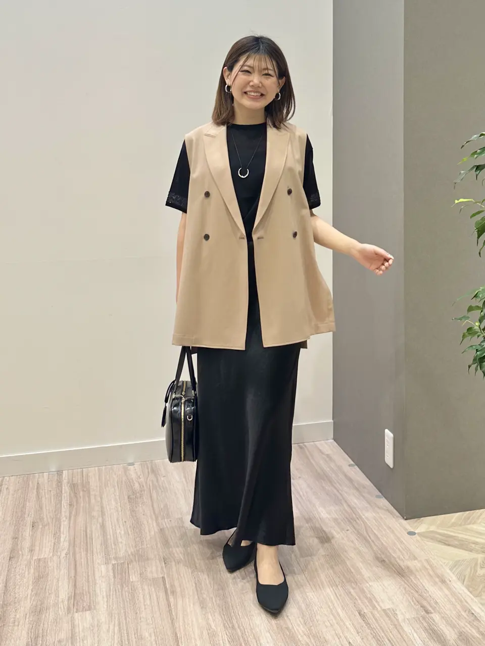 美品✨アンクレイヴ ラベンダー リバー ショートコート サイズ1 M プレミアムウールリバー オープンカラーショートコート