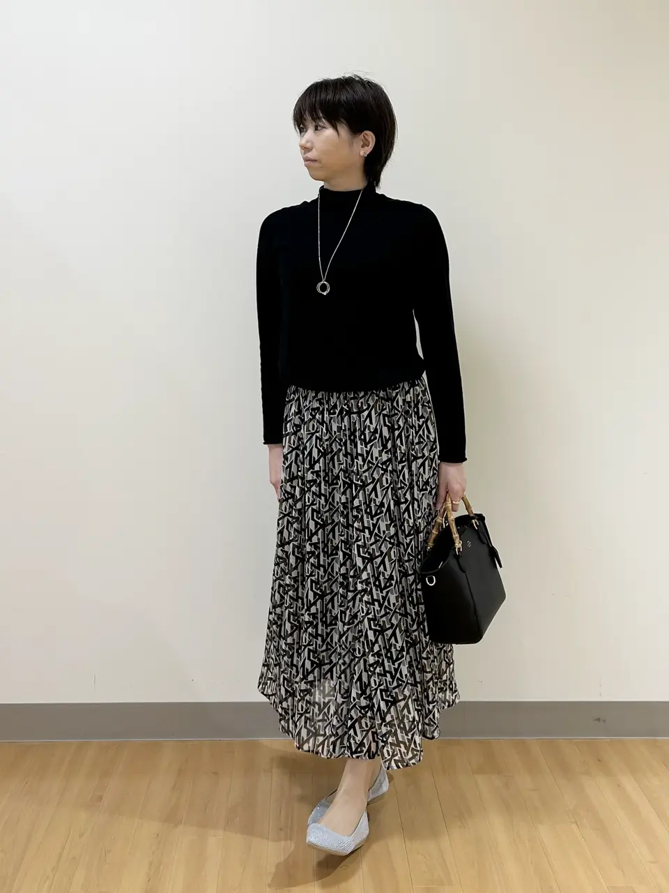 美品✨　23区　スカートセットアップ　ノーカラー　ウォッシャブル　紺　XL　42 美品✨ 23区 スカートセットアップ ノーカラー ウォッシャブル