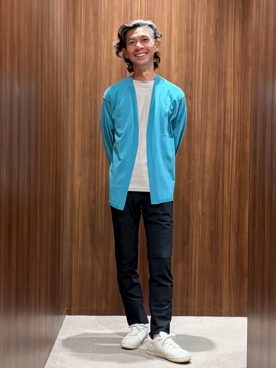 【UNFILO】 ネイビー ブルゾン　 Mサイズ UNFILO】 ネイビー ブルゾン Mサイズ UNFILO】 ネイビー