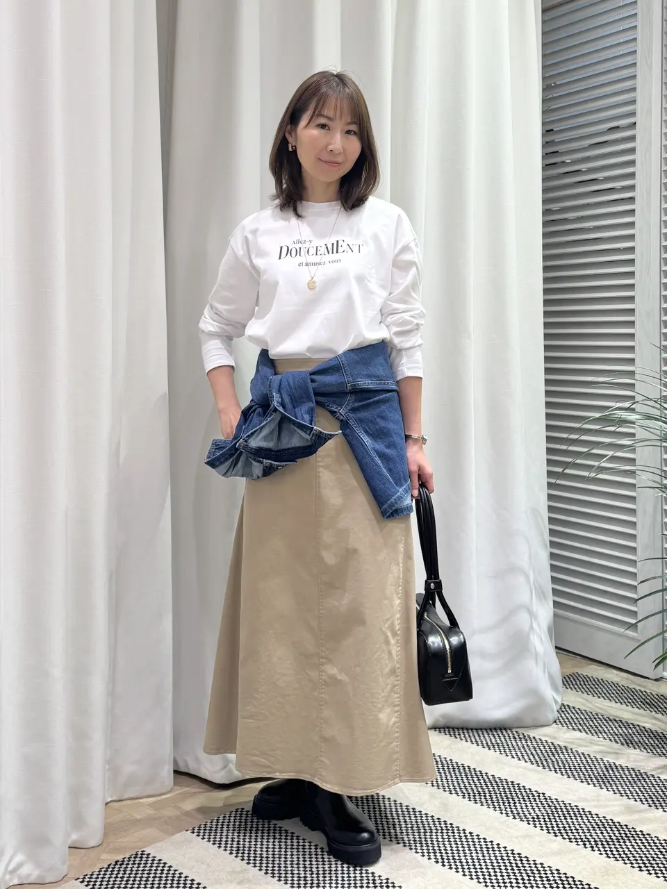 ONWARD CROSSET SELECT KURIYAMA コーディネート画像