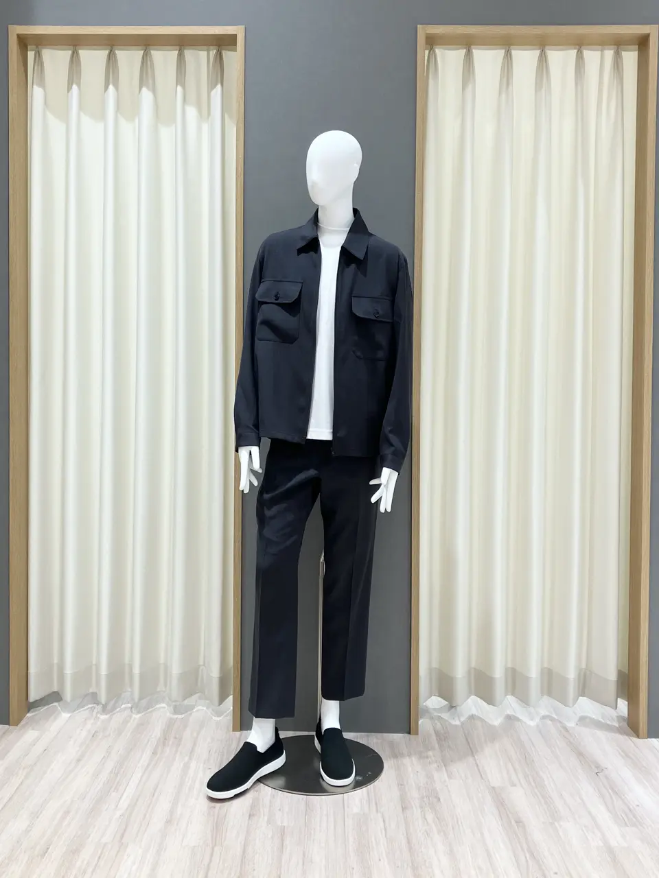 UNIFILO☆XL 未使用今季新作ネイビー ダブルフェイス ジャケット カシミアダブルフェイス ・ジャケット