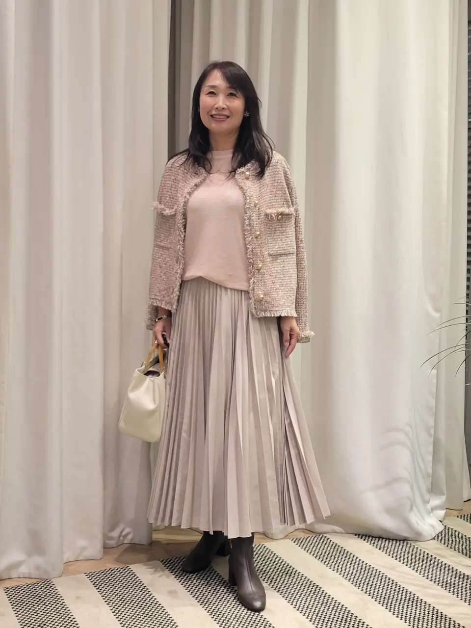 大きいサイズ＊ＩＣＢ Fied Vネックサック ワンピース＊２３区自由区組曲 大きいサイズ＊ICB Fied Vネックサック ワンピース＊23区