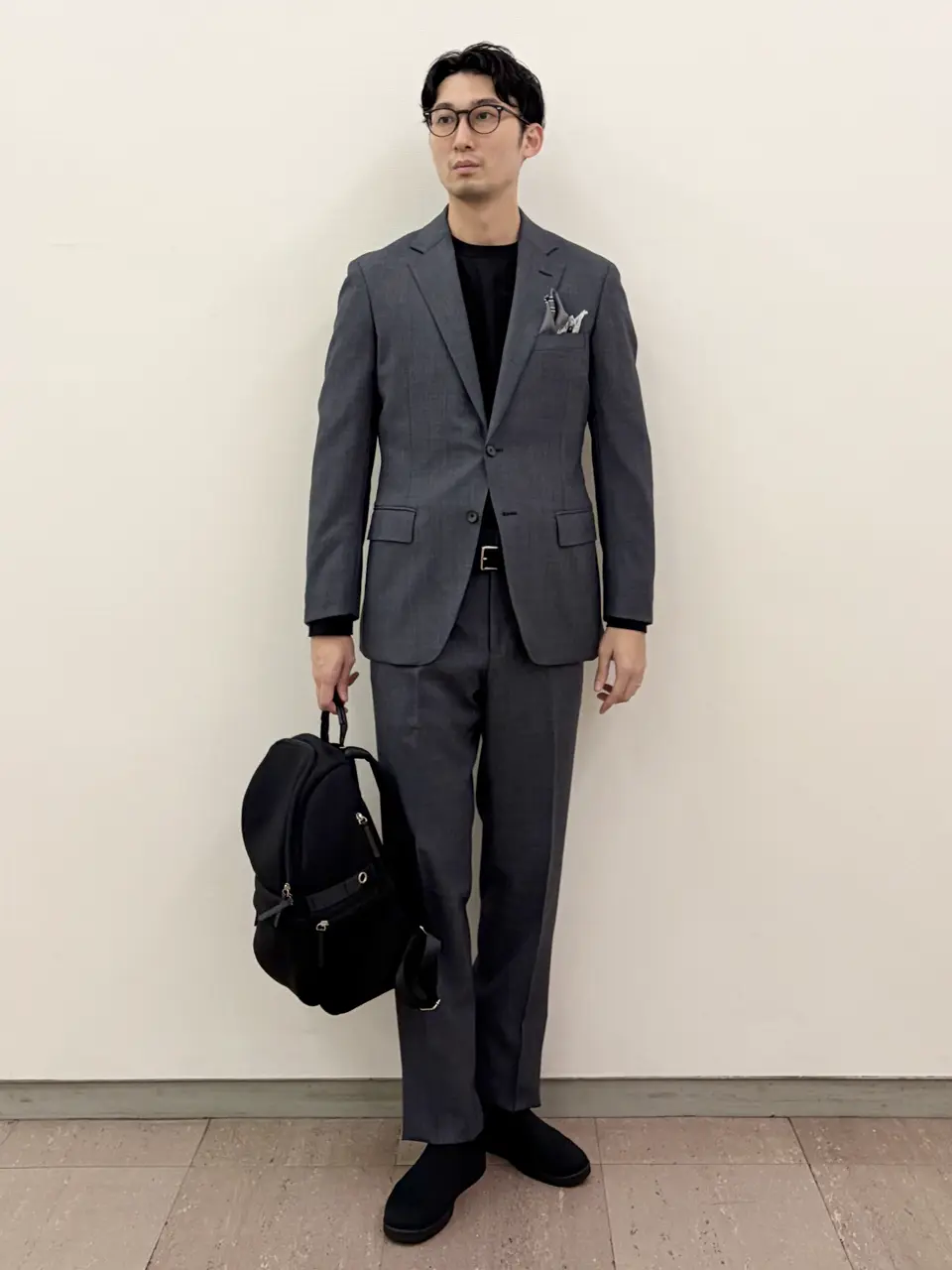 五大陸　オンワード樫山　グレー 3ピース スーツ L 五大陸】セットアップ＆スーツ 2025春夏 | ONWARD CROSSET