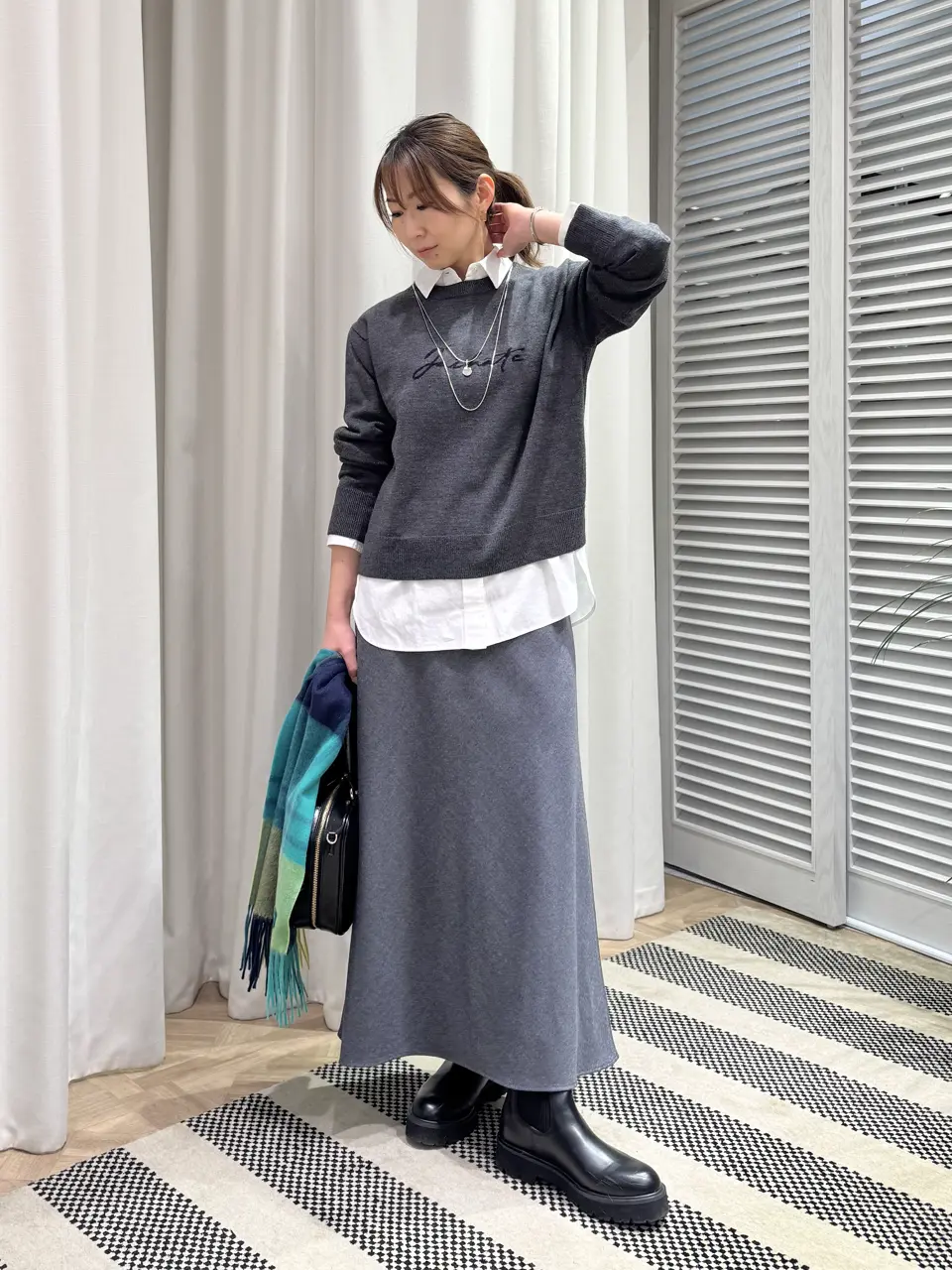 ONWARD CROSSET SELECT KURIYAMA コーディネート画像