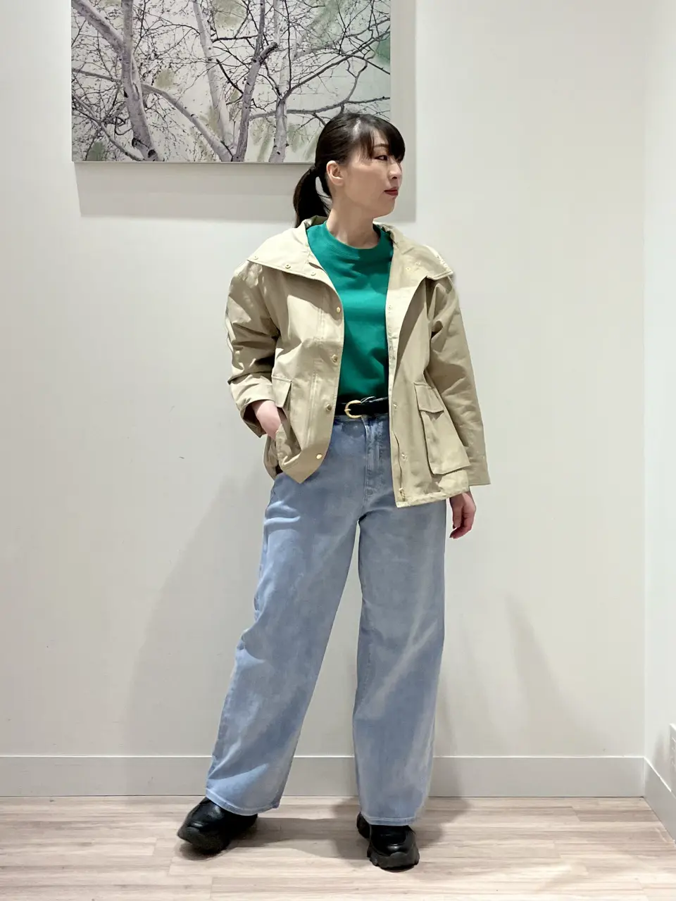  岡 コーディネート画像