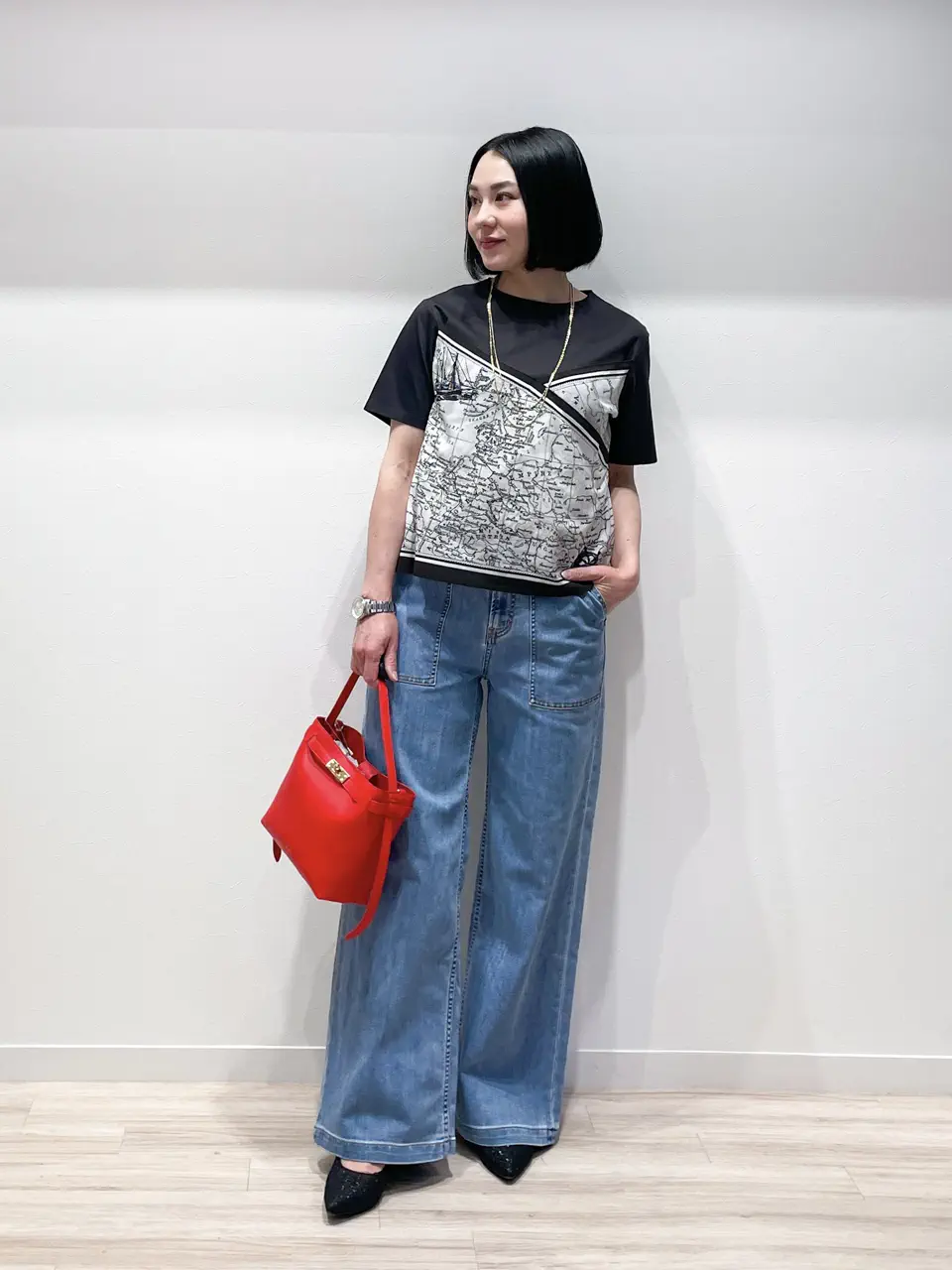 ONWARD CROSSET SELECT MIKA コーディネート画像