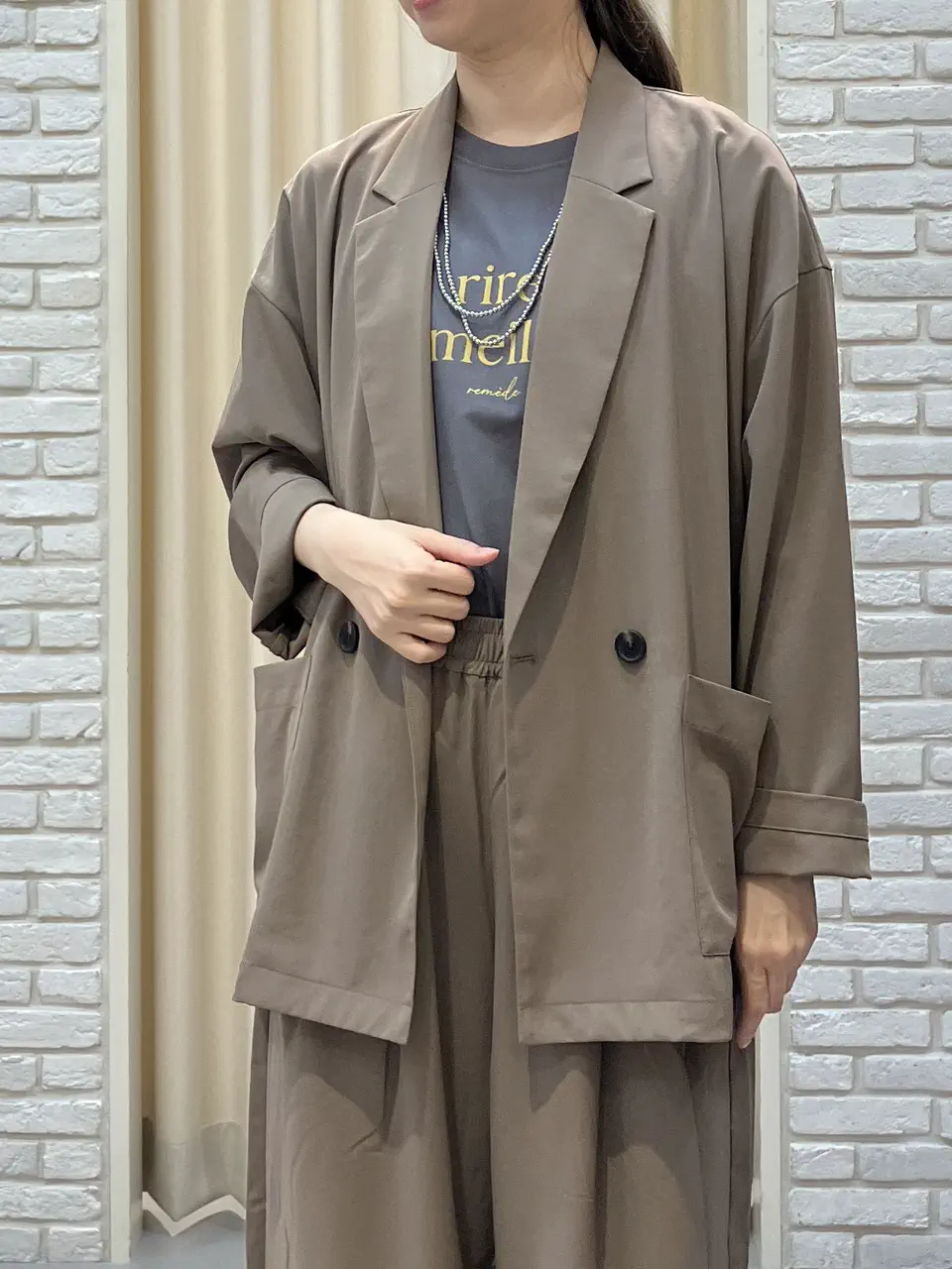 ONWARD CROSSET SELECT 檀 コーディネート画像