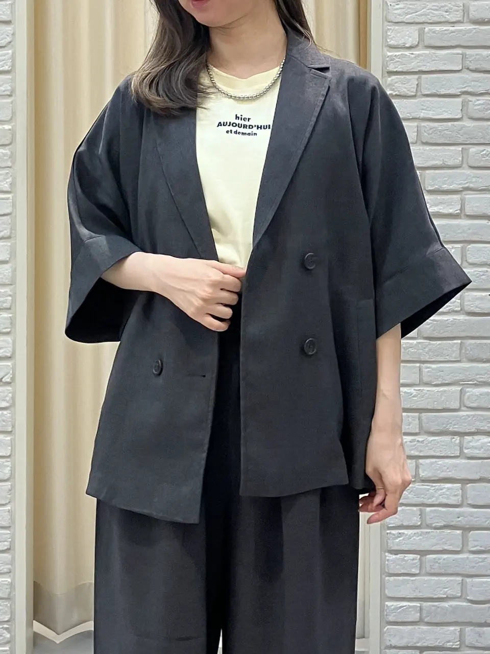 ONWARD CROSSET SELECT 檀 コーディネート画像