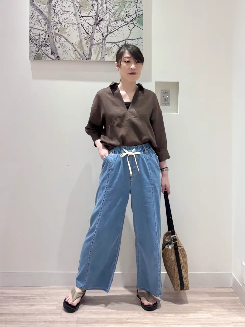  岡 コーディネート画像