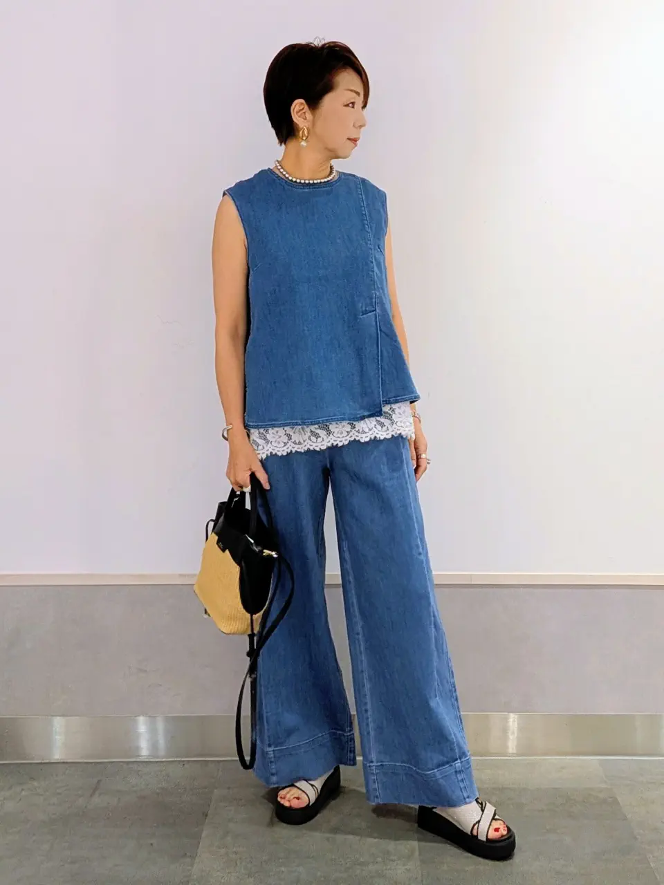 ONWARD CROSSET SELECT niwa コーディネート画像