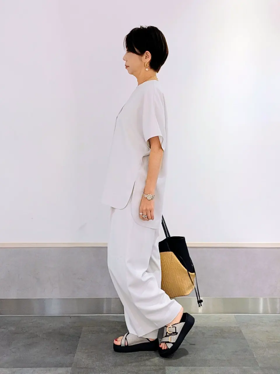 ONWARD CROSSET SELECT niwa コーディネート画像